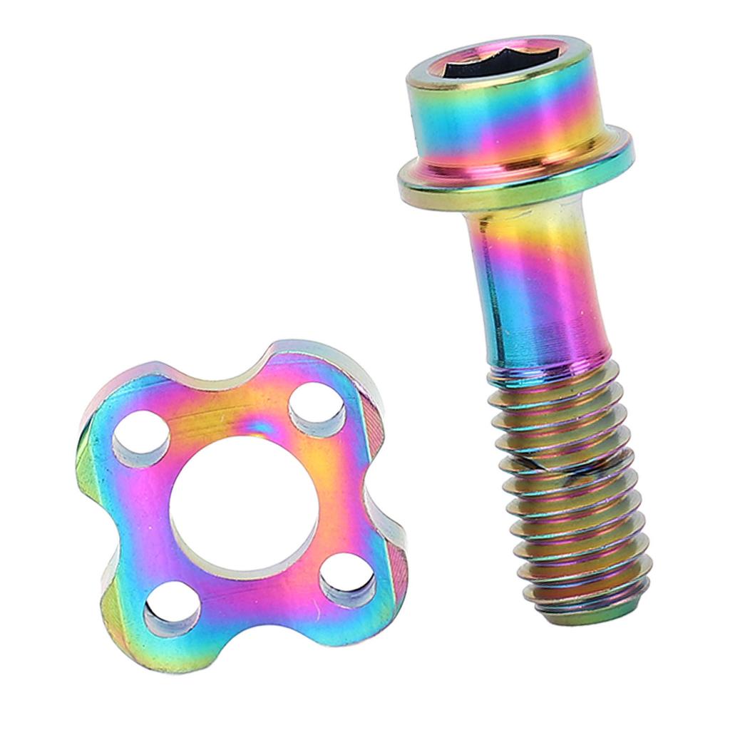 Cycle Front Derailleur Screw Washer Set Ti Alloy Derailleur Fixing Screw with Curve Washer