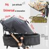 Universal Baby Stroller Sunshade Canopy with Pockets