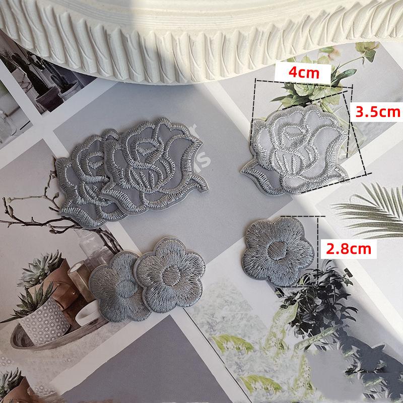 Rose Plum Embroidery Hole Patch Patch Duvet Appliqué Hotel With Versatile Tablecloth Curtains Decorative Flowers