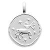 [Q8193] - Silver 'Sagittarius' Silver Pendant (rhodium-plated) - 16 Mm