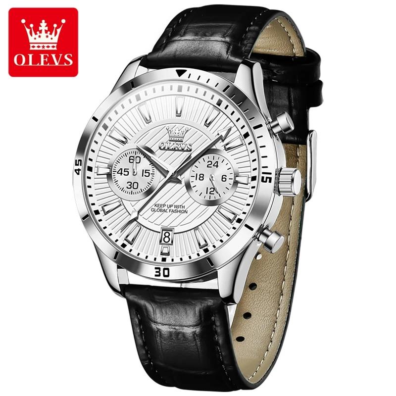 Fashionable and Stylish Men's Business Calendar Wristwatch with High Aesthetic Value Multi Functional Timing Quartz Watch