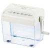 OHM Denki OffiStyle Shredder Manual Hand Cut Cross Cut Hand Shredder Cutting White Paper/CD/Card HS-C130-W 00-5646