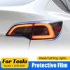 For Tesla Model Y 2019-2023 Lamp Protector For Headlight Fog Rear Tail Lights Auto Modification Protective Film