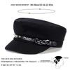 Unisex Rivet Chain Navy Hat Spring and Autumn Outdoor Casual Adult Sun Hats Hip Hop Beret Hat Sunscreen Hat Sports Cap