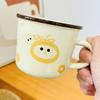 Single Cup Small Orange Set with Handheld Home Ceramic Cute Cup High-value Cartoon Mug Gift Box