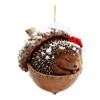 Yousheng 2D Forest Animal Acorn Ornaments Cozy Forest Animal In Snow Frosted Pine Cone Ornaments Woodland Creature Acrylic Hanging Ornament for Lover