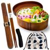 Magewappa Chopsticks Drawstring Bag Guide 4 Piece Set Lunch Box Complete Set Antibacterial Wappa Moisturizing Magewappa Wappa Curved Ring Stylish