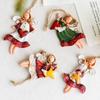 Cute Christmas Resin Small Pendant Christmas Socks Gift Package Room Pendant Christmas Snowman Pendant Christmas Ornaments