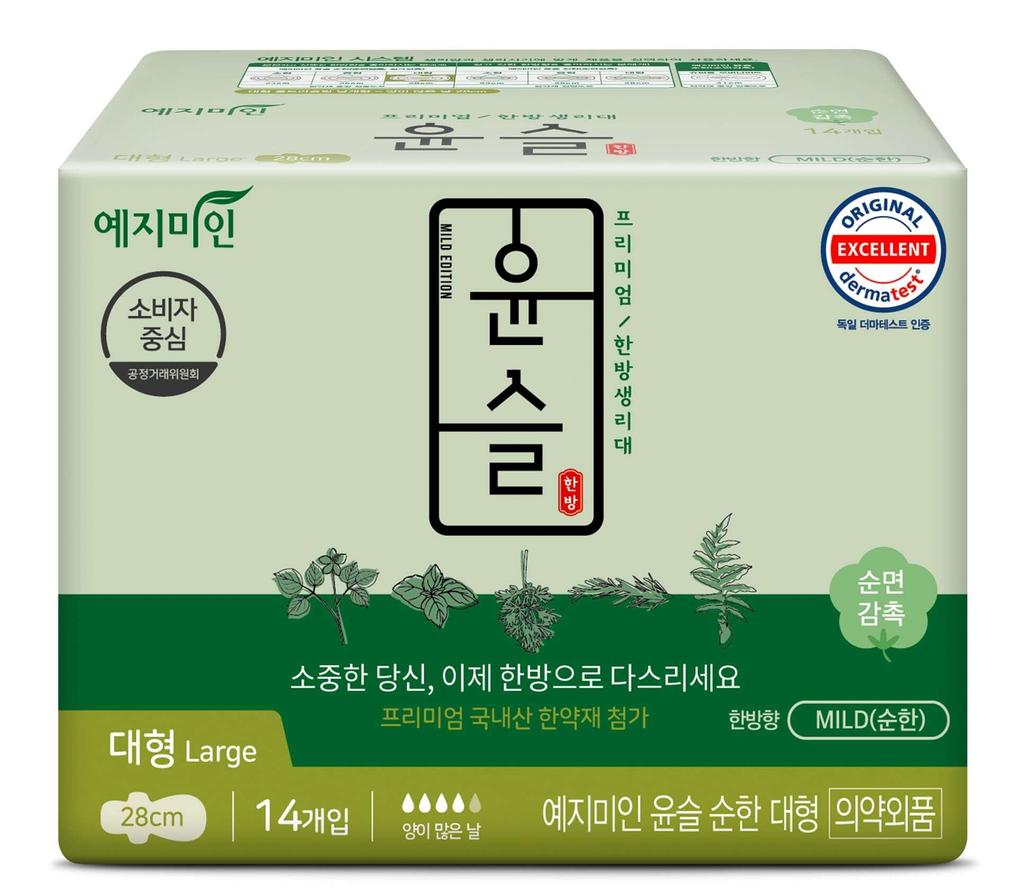 Yejimiin Yunseul Oriental Medicine Sanitary Pads 6 Types, Choose 1 (liner/small/medium/large)