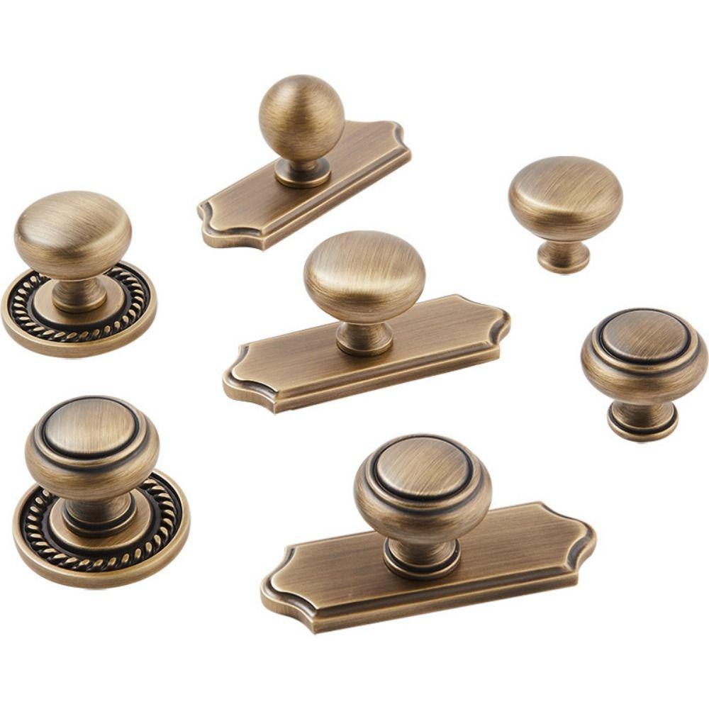 Gold Round Brass Cabinet Pull Nordic Cabinet Door Handle Wardrobe Pulls Drawer Cabinet