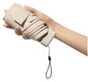Lightweight and Compact Folding UV Case Can Be Used As a for Women and Men Umbrella, Protection, Blackout, Included, Parasol, (light Beige)
