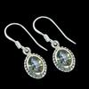 Natural Mystic Topaz Gemstone 925 Solid Sterling Silver Gift Earring 1.25" l7S05