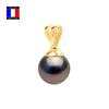 Pendant - Compagnie Générale Des Perles - Genuine Tahitian Pearl 10-11 Mm - 18K Yellow Gold - Women's Jewelry