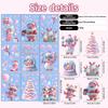 Claus Santa Christmas Window Sticker Festive Home Interior Pvc Decor Waterproof