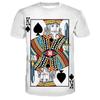 Playing Cards 3D Printing Men's Fashion T-shirt Plum K Poker Harajuku Street Clothing Kids Boys Comfortable T Shirts