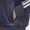 Adidas Originals Classic Retro Trefoil Velvet Hoodie Jacket Women Tops Navy IX4224