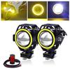 X-STYLE U7 Motorcycle Fog Lamp, 4 Modes Switching, Squid Ring/Hi/Lo/Strobe, Projector, 12 V, 24