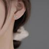 Earrings for Women Sweet Cute Bow Stud Earring 925 Silver Needles Simple Minimalist Ear Piercing Jewelry Gifts