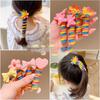 1PC New Cute Rainbow Color High Elastic Spiral Hair Rope Head Rope Ponytail Hair Ring Rubber Band Headdress For Kids