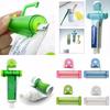 1 Pc Rolling Squeezer Toothpaste Dispenser Tube Sucker Hanging Holder MIT