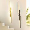 Modern LED Wall Lights Black Gold Interior Wall Lamps For Bedroom Living Room Indoor Wall Sconce Lighting Fixture Corridor