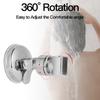 Universal Hand Shower Holder Adjustable Shower Head Wall Mount Strong Vacuum Suction Cup Rotation Full Plating Bracket Bathroom