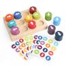 Baby Montessori Wooden Toys Color Direction Sensory Board Arrow Matching Game Logical Thinking Training Educational Blocks Toys