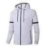 New Spring Autumn Cotton Men's Jacket Zipper Cardigan Sports Hooded Top Fashion Knitted Jacket L-8XL