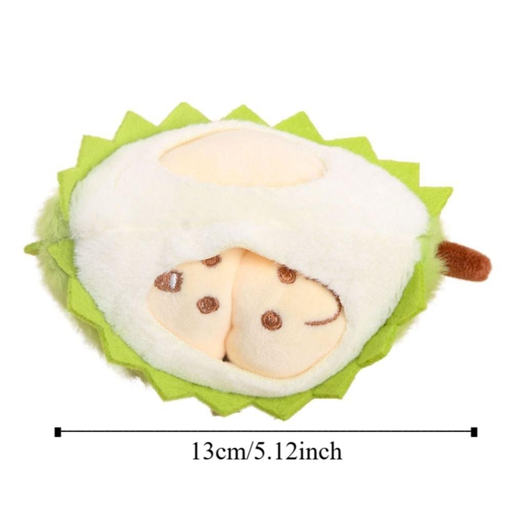 PP Cotton Fruit Durian Pendant Simulation Fruit Durian Plush Keyring Backpack Decoration
