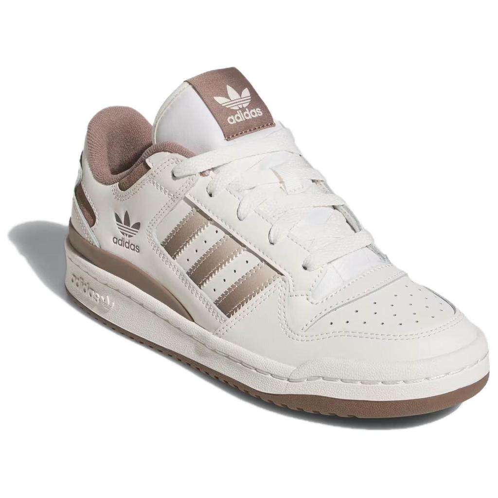 Adidas Forum Low CL Wonder White Trace Brown Women Sneakers Cream Cloud-White JI3257