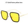 Luxury Steampunk Men Sunglasses Tony Stark Iron Man Sun Glasses Vintage Metal Eyewear Steam Punk Sunglass Uv400 Male Gafas