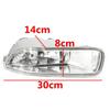 2x Car Front Bumper Fog Lights W/ Bulb Clear Lens For Toyota Corolla 2003 2004