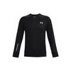 Logo Print Casual Crew Neck Sweatshirt Men Tops Black 1366262-001