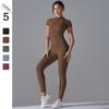 Zipper Yoga Jumpsuit Women Dance Romper Gym One Piece Fitness Suit Slim Push Up Sports Set