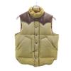Long Sleeve Leather Switching Down Vest Women Used