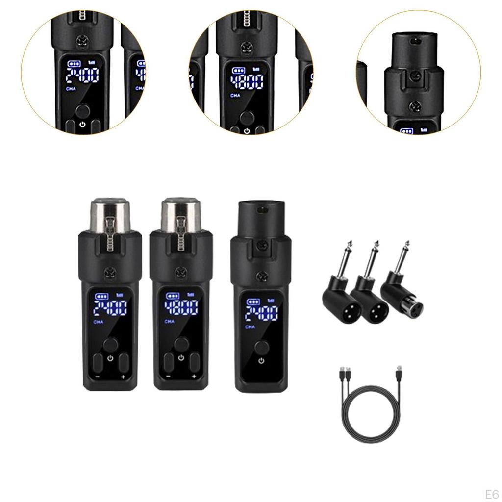 Microphone System with Transmitter And Receiver, 30M Range Rechargeable