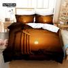 Europe City Building Bedding Set 3D Print Duvet Cover Cartoon Comforter Cover King For Kids Child Teen Boys Girls Bedroom Decor