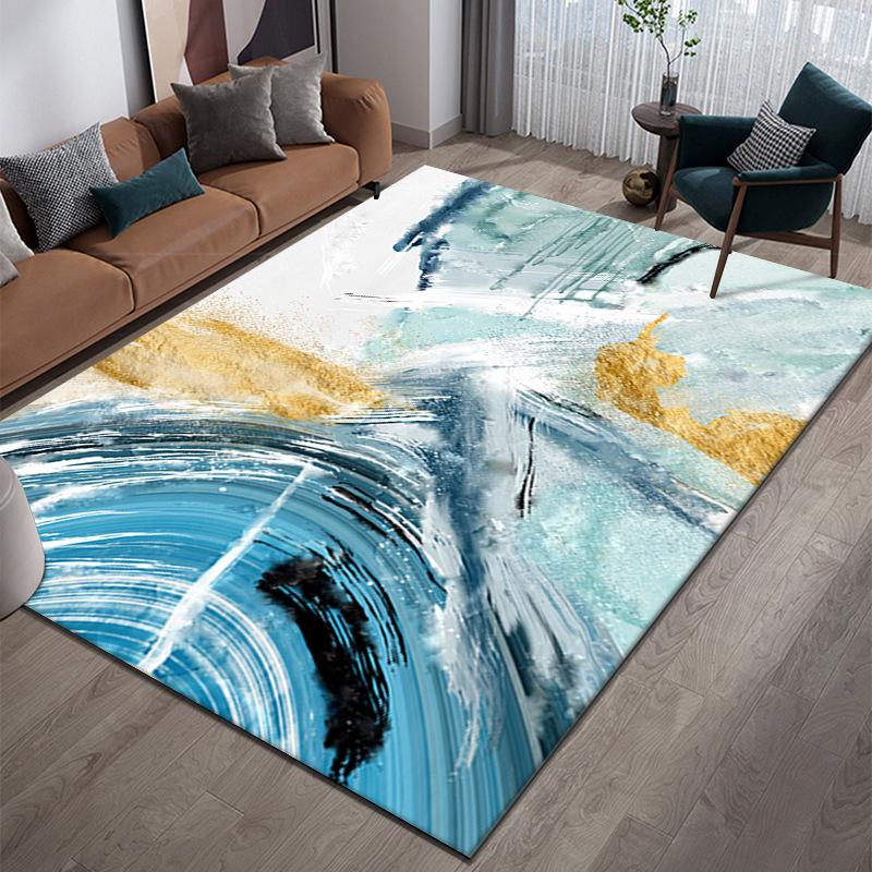 WTEMPO Printed Carpet Bedroom Carpet Living Room Sofa Coffee Table Carpet Bay Window Art Carpet