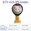Tzt Tft Display 0.71 Inch Tft Lcd Display Module Round Driver Spi Interface Screen Lcd Serial Port Round Screen Spi Display