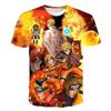 2025 Manga Naruto Fashion Cute Children's Girls 3D Top T-shirt Short Sleeve Set Mario Girls and Boys Top Short Sleeve