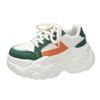 New Fashion High Platform Sneakers Women Spring Autumn Lace Up Comfort Ventilate Wedges Height Increasing Shoes Footwear
