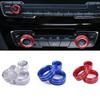 Car Air Condition/Audio Volume Control Knob Trim Ring Accesories Fit For 1 2 3 3GT 4 X1 F30 F34 F20(With AUTO Button)