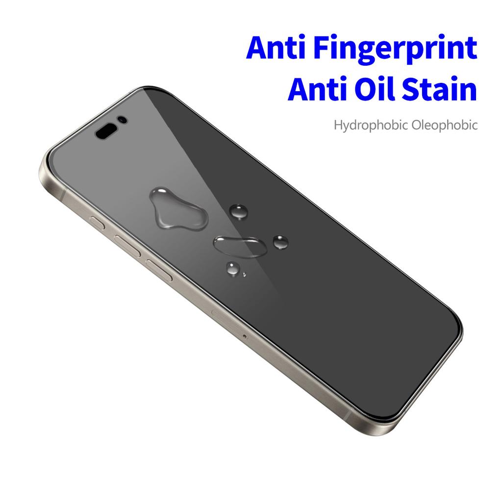 ENKAY HAT PRINCE For iPhone 15 Pro Max Screen Protector Privacy Full Coverage Anti-fingerprint Film
