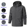 Spring Autumn Outdoor Punching Jacket Men Women Windbreaker Waterproof Jacket Coat Climbing Detachable Hat