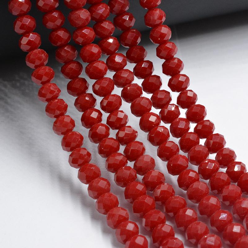 Dark Red Series Shining Multicolor 4/6mm Crystal Beads Rondelle Shape Jewelry Findings Earring Glass Quartz Charms Bracelet Accessories