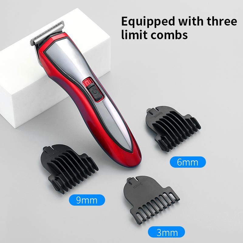 Men Cordless Rechargeable Electric Hair Clipper Trimmer Razor Beard Shaver 3 Free Combs For Men