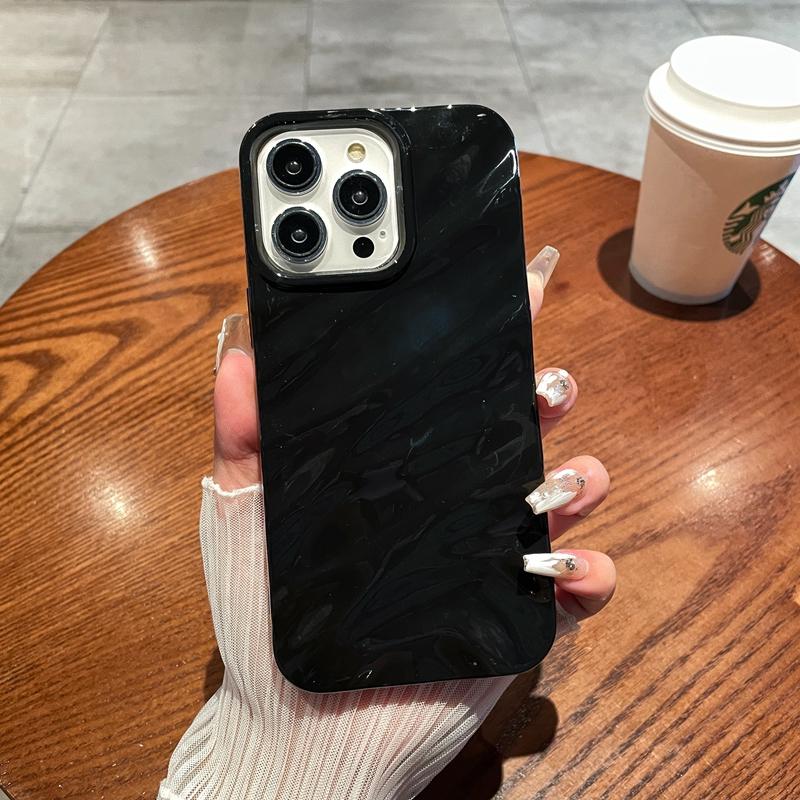 Soft Candy Wavy Pattern Phone Case For iPhone 11 12 13 14 15 Pro Max X Xs Max XR 7 8 Plus SE Shockproof Bumper Cover