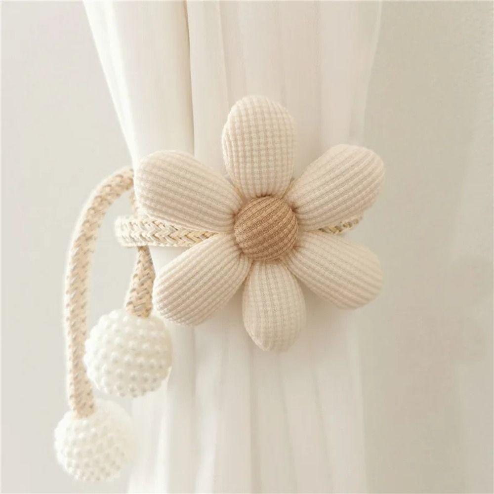 1PC Flower Shape Curtain Buckle Clip Magnetic Buckle Curtain Holders Curtain Accessories  Kids Room