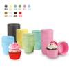 Color Curled Muffin Cup Oil-Proof Cupcake Cups Muffin Cupcake Cups Muffin Cupcake Cupcake Cupholder 50
