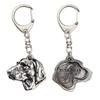 Vizsla, Hungarian Short-haired Pointer I - Silver-plated Key Ring with Dog, Handbag Decoration, Backpack Pendant by Brand